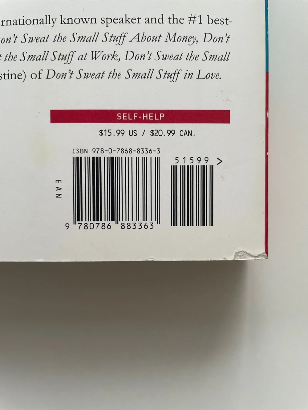 π 3/25 Don't Sweat the Small Stuff at Work by Richard Carlson - Picture 6 of 6